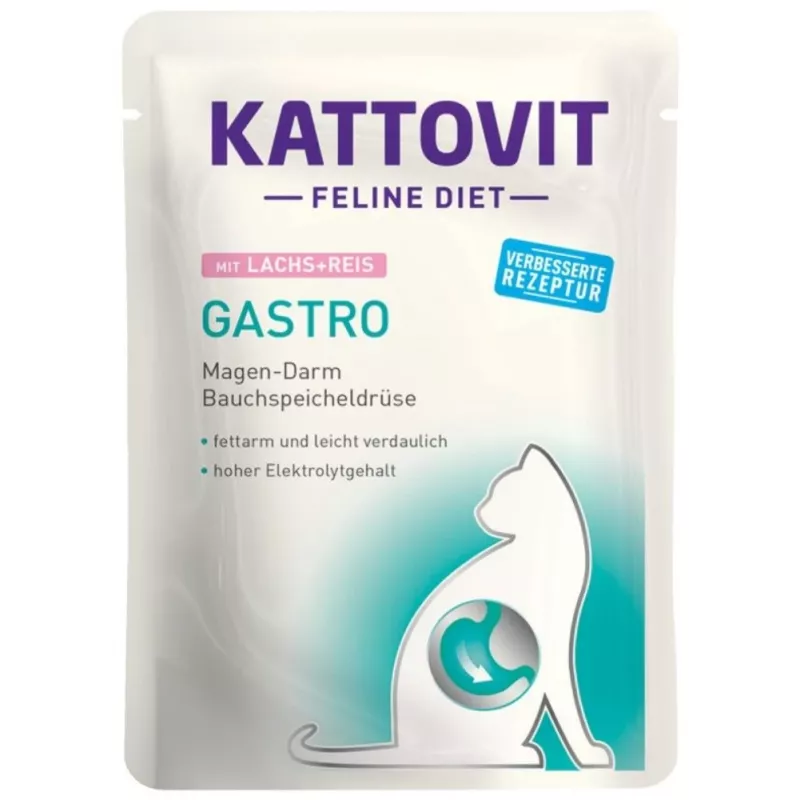 KATTOVIT Feline Diet Gastro - karma mokra dla kota - 12 x 85g