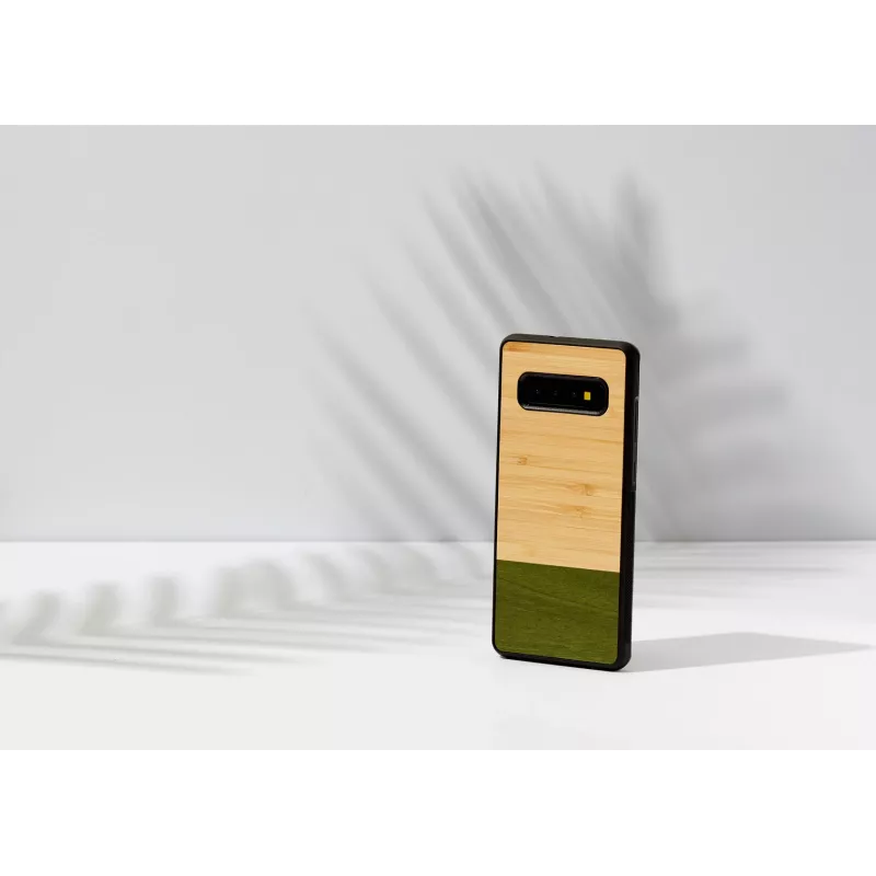 Etui na smartfona man and wood dla Samsung Galaxy S10 Plus — bambusowy las czarny