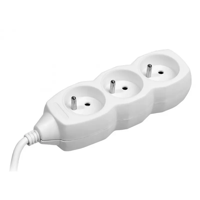 TRACER PowerCord przedłużacz 1,5m 3 gniazda biały
