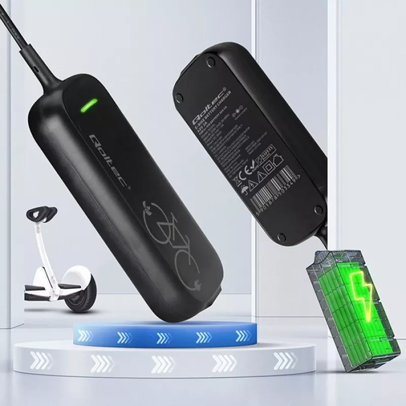 Ładowarka szybka Qoltec do hulajnogi/roweru elektrycznego XIAOMI 36V | 42V | 2A | 8.0*8.0mm+pin | wodoodporna + kabel zasilający