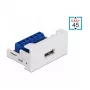 Moduł DeLOCK Easy 45 USB 2.0 Typ-A Żeński do Listwy Zaciskowej