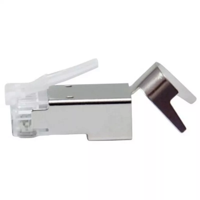 Shielded wtyk RJ45 EQUIP Cat 8.1, male, srebrny, 50 pcs, 11.7×22.5 mm, 3.7 g