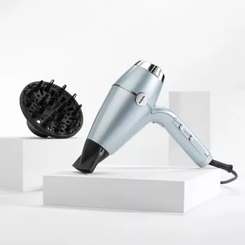 Suszarka do włosów BABYLISS D773DE 2100 W, jonowa, 3 poziomy grzania / 2 prędkości, zimny nawiew, 2 dysze, metaliczny