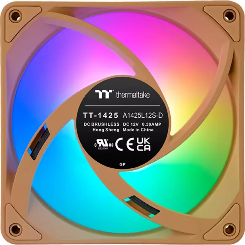 Wentylatory do obudowy Thermaltake CT140 EX ARGB 140mm, zestaw 3 szt., Gravel Sand