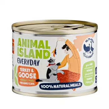 ANIMAL ISLAND Everyday z indykiem i gęsią - mokra karma dla kota - 200g