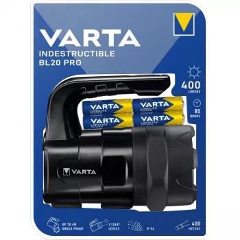 Varta INDESTRUCTIBLE BL20 PRO latarka ręczna Czarna LED (18751101421)