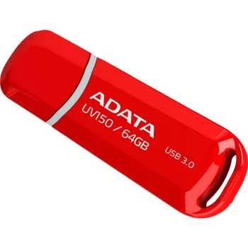 Pamięć USB ADATA DashDrive UV150 64 GB, USB Type-A 3.2 Gen 1, czerwony, konstrukcja z zatyczką