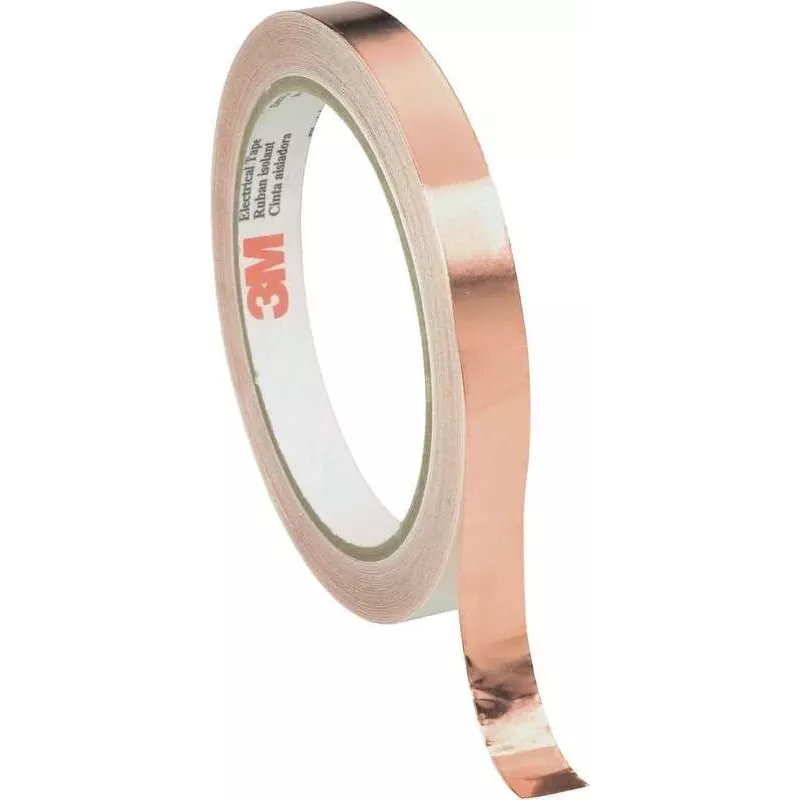 Folia miedziana 3M miedź Foil 16,5 m x 12 mm – przewodząca taśma klejąca