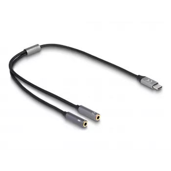 Adapter USB Type-C DAC DeLOCK 66616 24 bity 96 kHz 2 x 3,5 mm