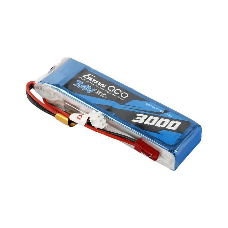Bateria Gens Ace 3000mAh 7.4V 1C 2S1P LiPo