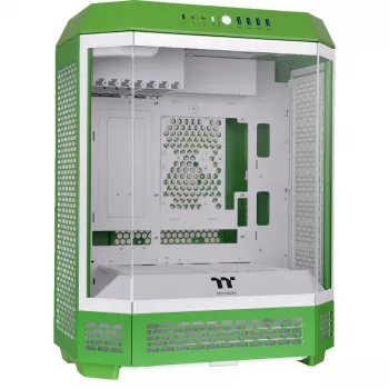Thermaltake The Tower 600 Mid Tower ATX Case z panelami szklanymi (zielony/biały)