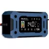Inteligentna ładowarka 12V 15A QOLTEC z mikroprocesorem i LCD — do akumulatorów AGM, GEL, SLA, EFB, LiFePO4