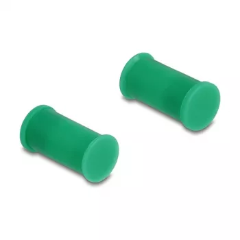 Zatyczka przeciwpyłowa DELOCK 60673 do portów DL4, silikon, zielona, 14×27×14 mm, opakowanie 10 szt.