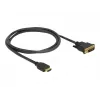 DeLOCK 85652 Przewód-Adapter Video 1 m HDMI Typ A (Standard) DVI Czarny (85652)