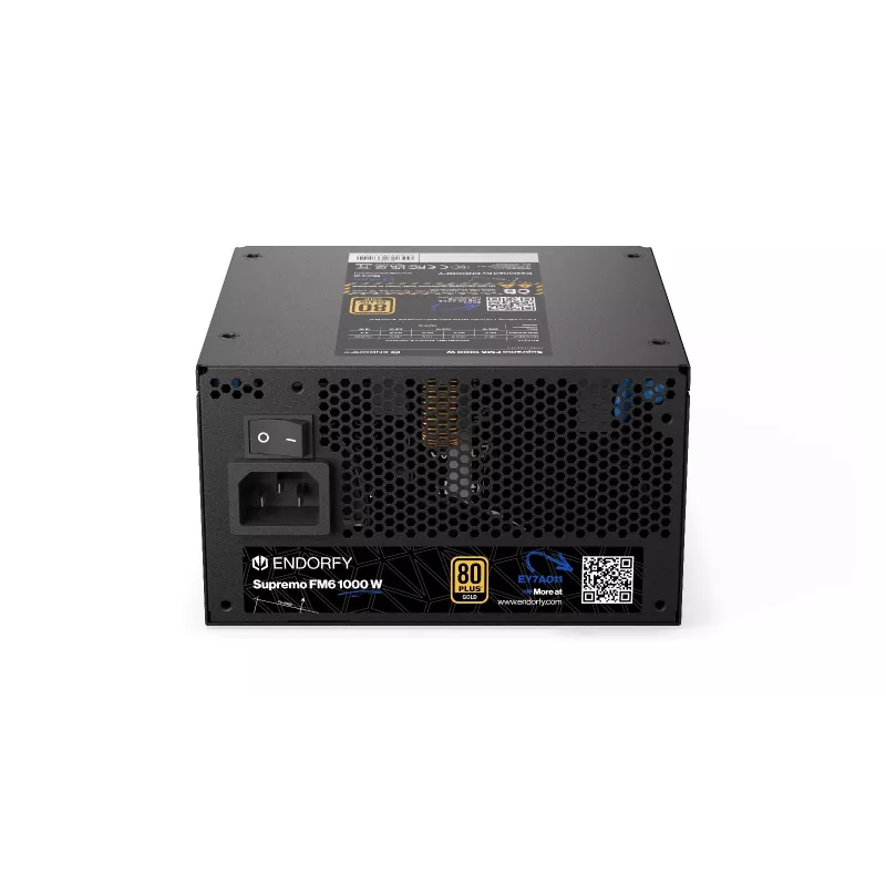 Zasilacz Endorfy Supremo FM6 1000W, 80 PLUS Gold, ATX 3.1, Modularny, Czarny