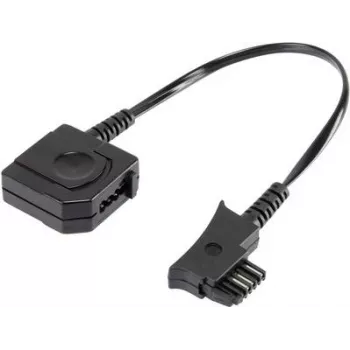 Adapterski analogowy telefon Basetech 29229C49 — 1x złącze TSS, 1x gniazdo TAE N/F, 0,10 m, czarny