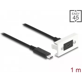 Moduł DeLOCK Easy 45 SuperSpeed USB 10 Gbps USB Type-C żeński na męski 1m