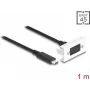 Moduł DeLOCK Easy 45 SuperSpeed USB 10 Gbps USB Type-C żeński na męski 1m