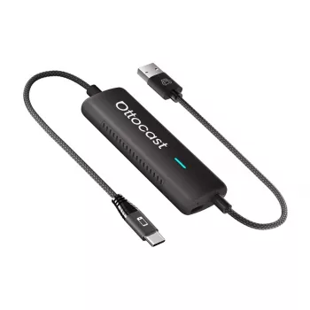 Bezprzewodowy adapter samochodowy Ottocast CA450 — bezprzewodowy adapter wyświetlacza MirrorCast do mirroringu ekranu smartfona w samochodzie