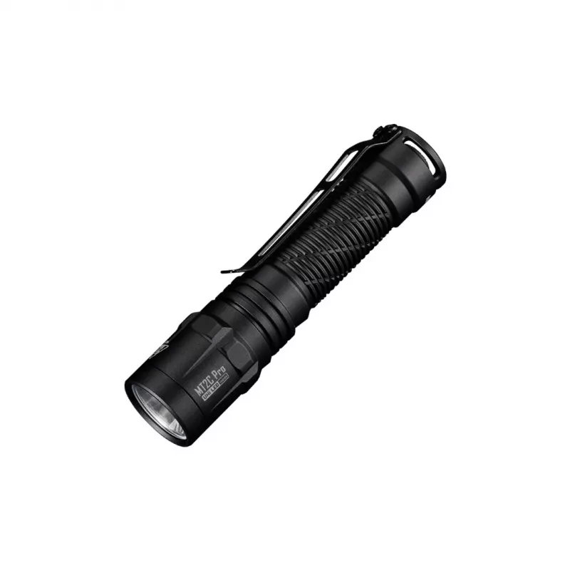 Latarka ręczna Nitecore MT2C Pro, kompaktowa aluminiowa LED, ładowana przez USB, min. 50 lm, wodoszczelna do 2 m, wstrząsoodporna, 117,5 mm, 64 g, czarna