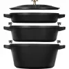 Staub La Cocotte 4,2 L okrągłe żeliwne naczynie do zapiekania