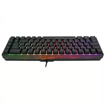 Klawiatura gamingowa Deltaco DK240 mini 60% USB, RGB czarna