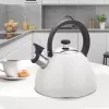 Czajnik elektryczny Maestro MR-1302-WG 2,5 l, obudowa ze stali nierdzewnej, biały, odchylany gwizdek
