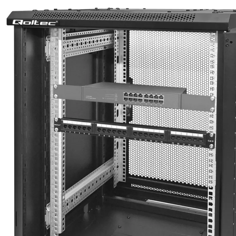 Szafa rack 19 cali QOLTEC 54519 15U — obudowa sieciowa/serwerowa, wysokość 15U, montaż 19 cali