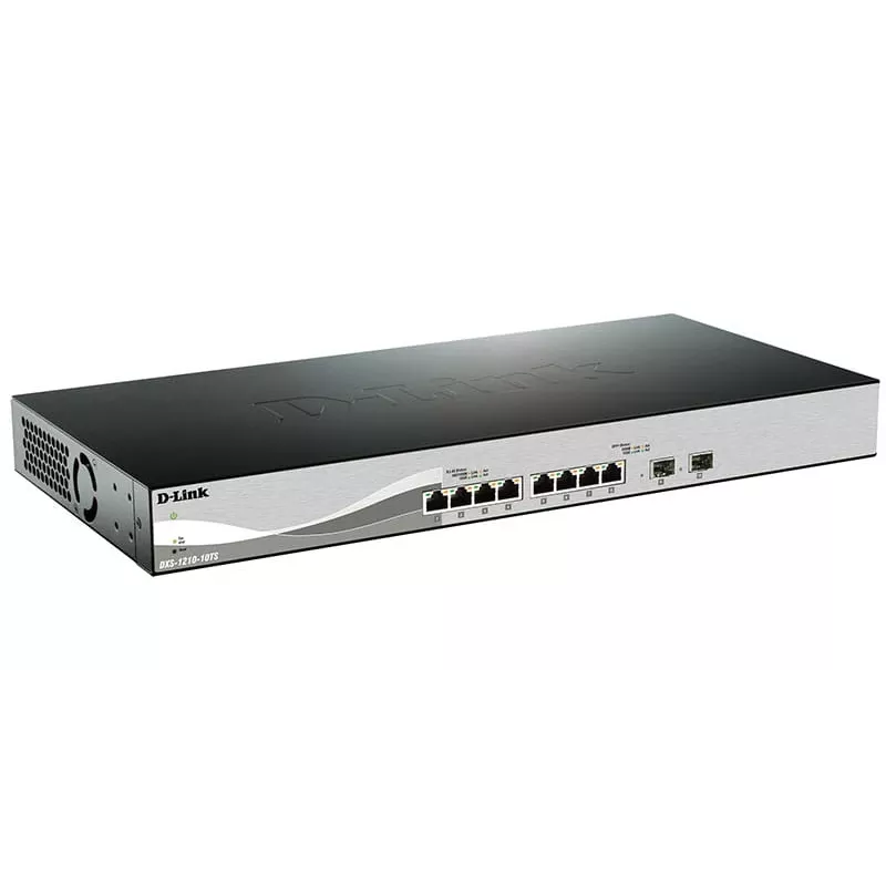 D-Link DXS-1210-10TS Zarządzany L2/L3 10G Ethernet (100/1000/10000) 1U Czarny, Srebrny
