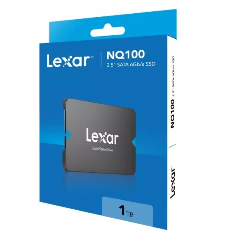 2.5-calowy dysk SSD SATA III Lexar NQ100 1 TB — odczyt 550 MB/s, transfer 6 Gbit/s
