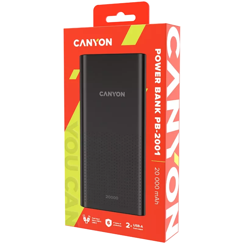 Powerbank CANYON PB-2001 20000 mAh Czarny
