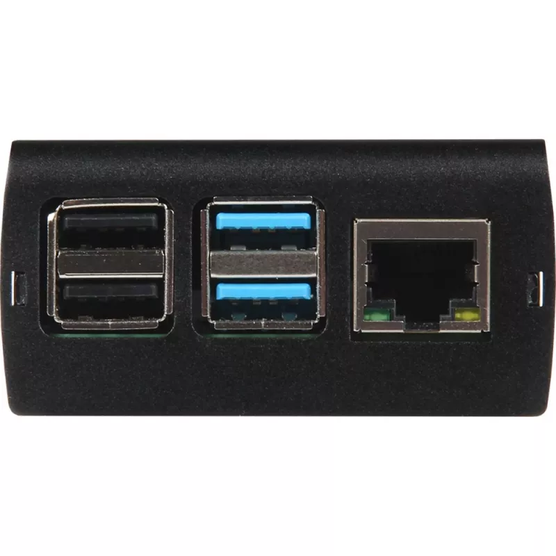 JOY-IT RPI CASE ALU06 - Obudowa do Raspberry Pi 4, Alu, czarna (RB-ALUCASEP4+06)