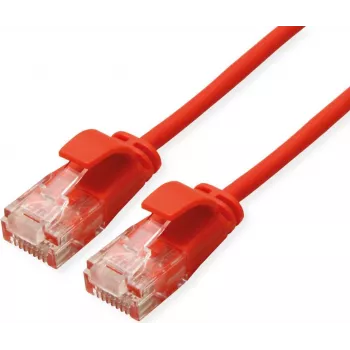 ROLINE GREEN UTP kabel krosowy Cat.6A (klasa EA), LSOH, cienki, Czerwony, 0,15 m (21.44.3910)