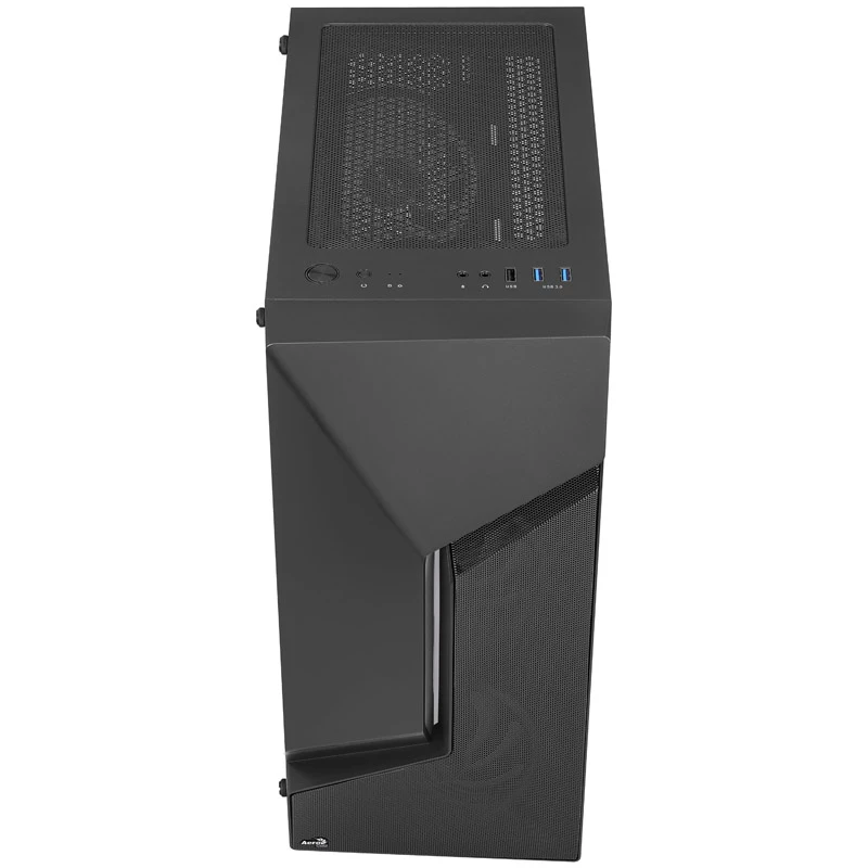 Aerocool Scape-G-BK-v2 Midi-Tower, szkło hartowane, FRGB - czarny