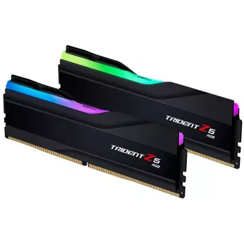DIMM 32 GB DDR5-6000 (2x 16 GB) Dual-Kit, Arbeitsspeicher schwarz, F5-6000J2836G16GX2-TZ5RK, Trident Z5 RGB, INTEL XMP