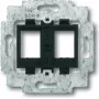 Busch Jaeger 1753-0-8063 Gniazdo 2 x RJ-45 Czarny (1753-0-8063)