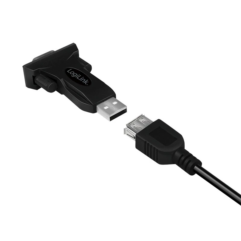 LogiLink AU0002F Adapter RS-232 na USB 2.0 Męski Czarny