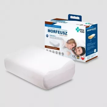 Poduszka ortopedyczna REHA FUND MORFEUSZ Classic 660 — pianka, ergonomiczne podparcie głowy, 480×300×140 mm