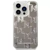 Karl Lagerfeld KLHCP14XLMNMS Etui twarde do iPhone 14 Pro Max 6,7 srebrny / srebrny Liquid Glitter Monogram