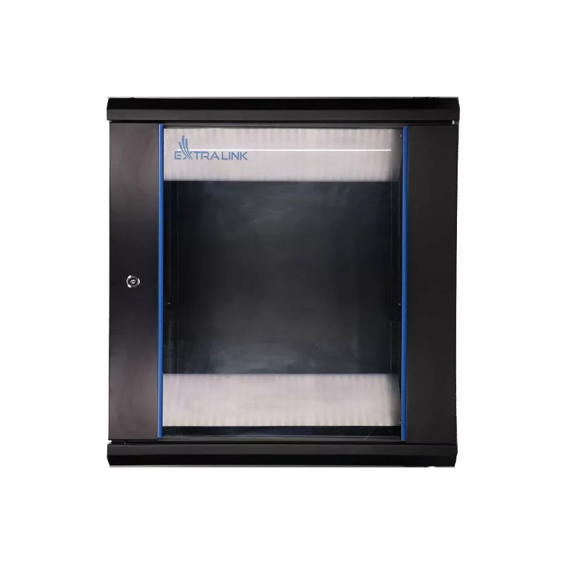 Szafa rack naścienna Extralink Rackmount cabinet 12U 600x600 Czarna