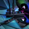 Sharkoon Hub interfejsów USB 3.2 Gen 1 (3.1 Gen 1) Type-C 5000 Mbit/s Czarny