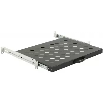Półka do szafy rack LOGON RAS600BL Czarna Udźwig 30 kg 19 cali