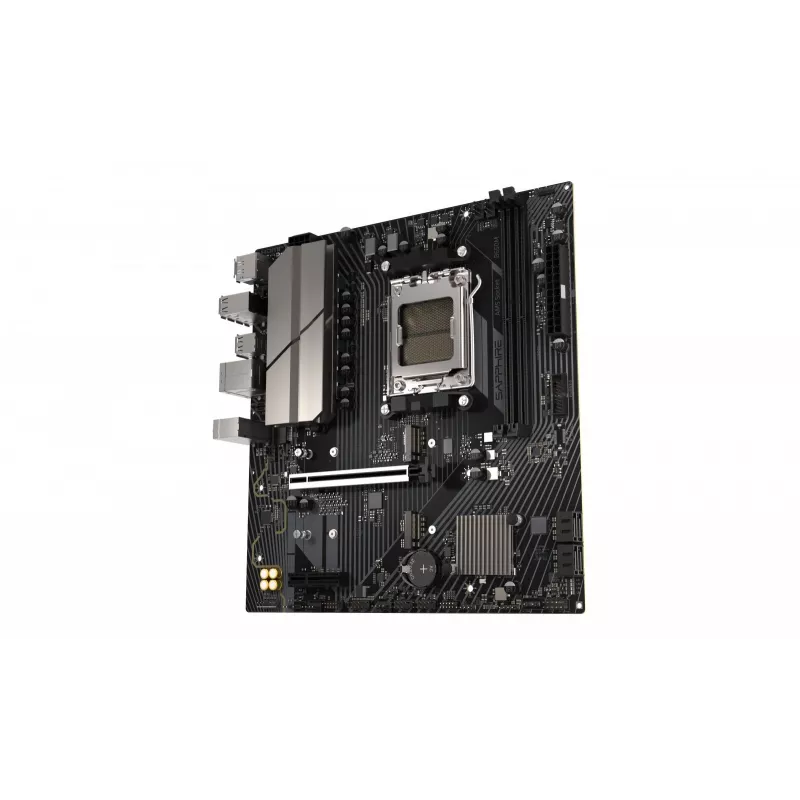 Płyta główna Sapphire B650M-E (AMD B650) micro ATX, Socket AM5, DDR5, 2x DIMM, 96 GB, 2x M.2 (PCIe5/4), 4x SATA III, 2.5Gb LAN