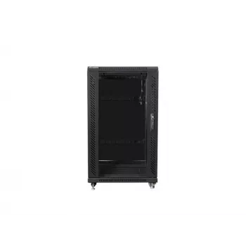 Lanberg FF01-6622-12B szafa rack 22U Wolnostojąca Czarna
