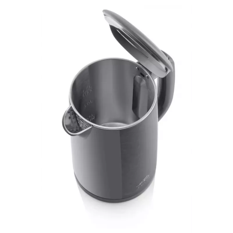 Czajnik ETA | ETA859590020 EDITA | Elektryczny | 2200 W | 1,5 L | Stal nierdzewna | Obrotowa podstawa 360° | Szary