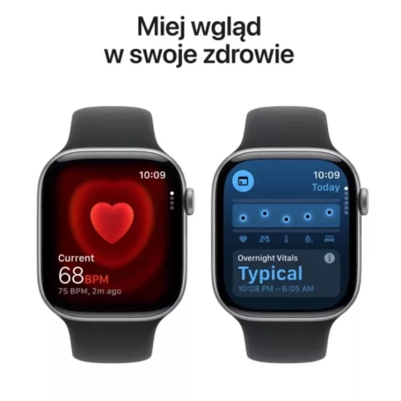 Zegarek Series 11 GPS+Cellular 46mm Koperta Aluminiowa w Kolorze Space Grey z Czarnym Paskiem Sportowym - M/L
