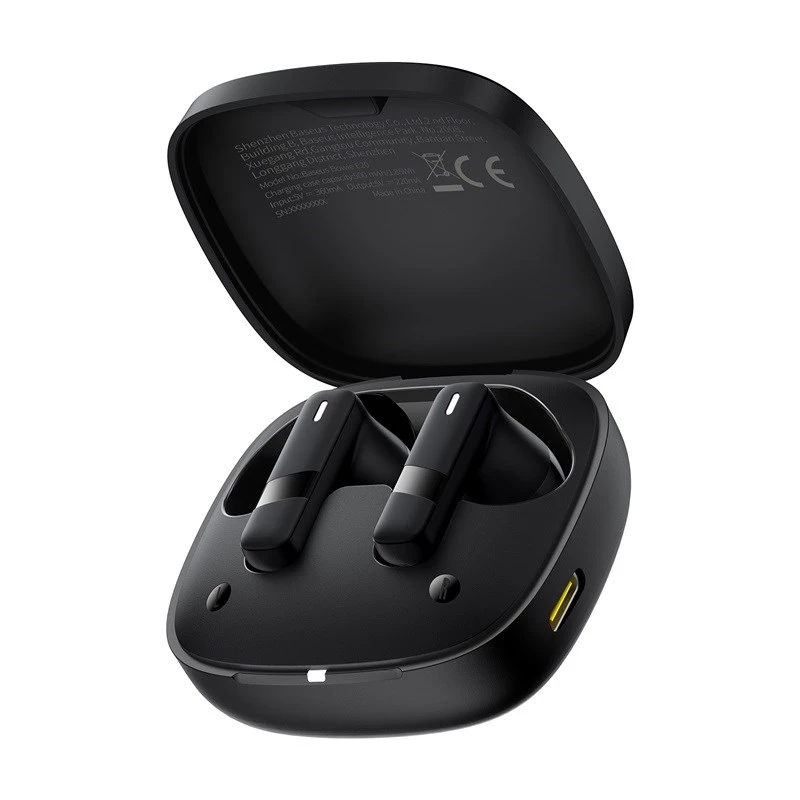 Baseus Bowie E20 Słuchawki bezprzewodowe douszne do rozmów/muzyki Bluetooth czarne