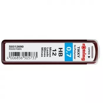 Wkłady ołówkowe HB Rotring Polymer Leads 0.7 mm S0312690