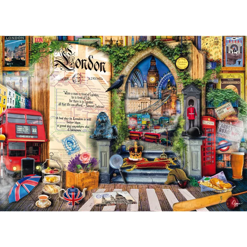 Puzzle 1000 el., Schmidt Spiele Aimee Stewart: Memories of London