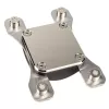 Blok wodny Aqua-Computer 21703 — Acetal/Nikiel, Socket AM4, 111×75×22 mm, Czarny/Srebrny